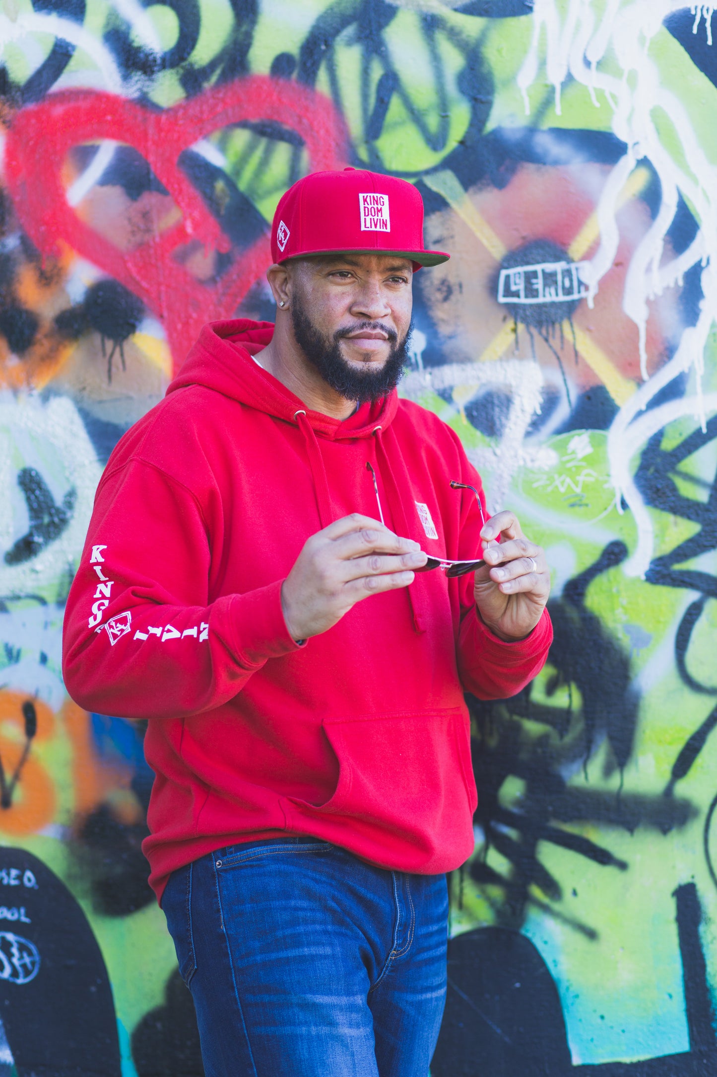 KDL Premium Pullover Hoodie (Red/White)