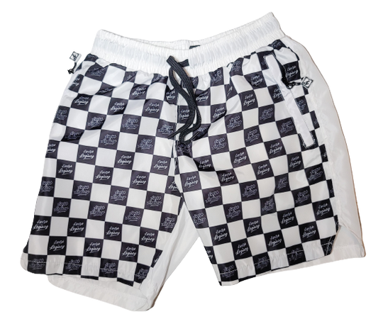 KDL Checker/ Shorts White