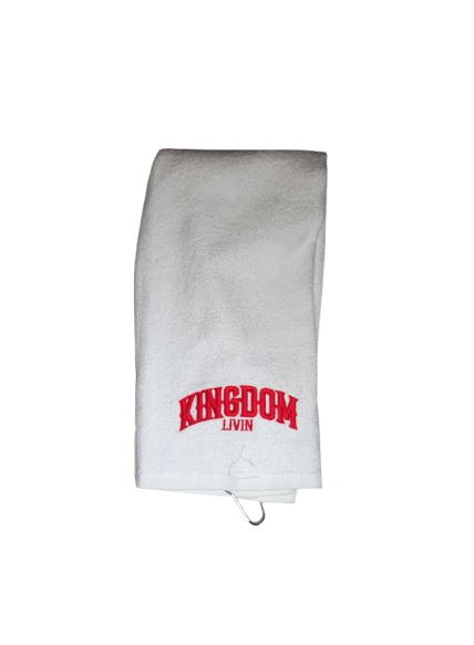 KDL Golf Towel White/Red