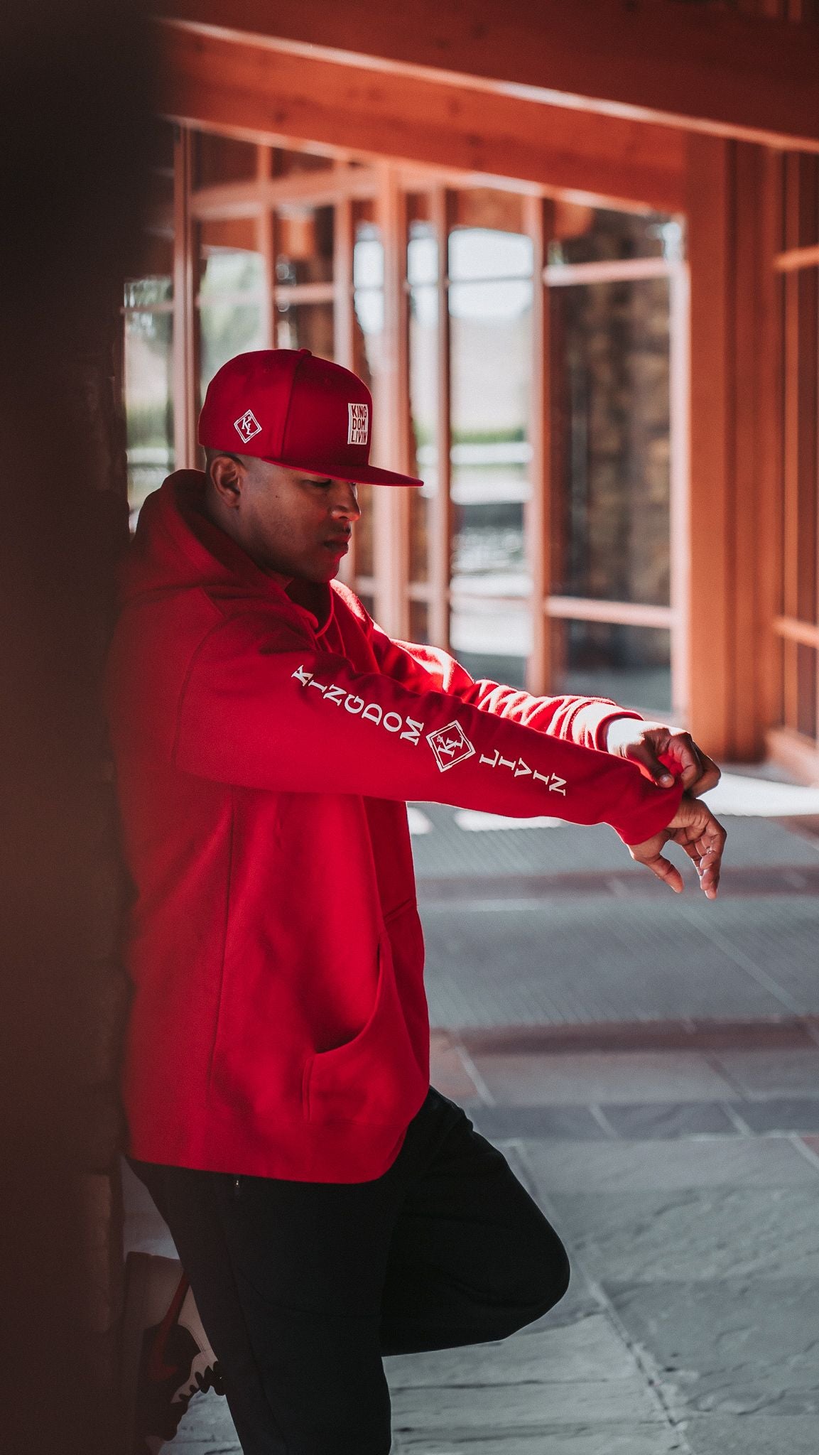 KDL Premium Pullover Hoodie (Red/White)