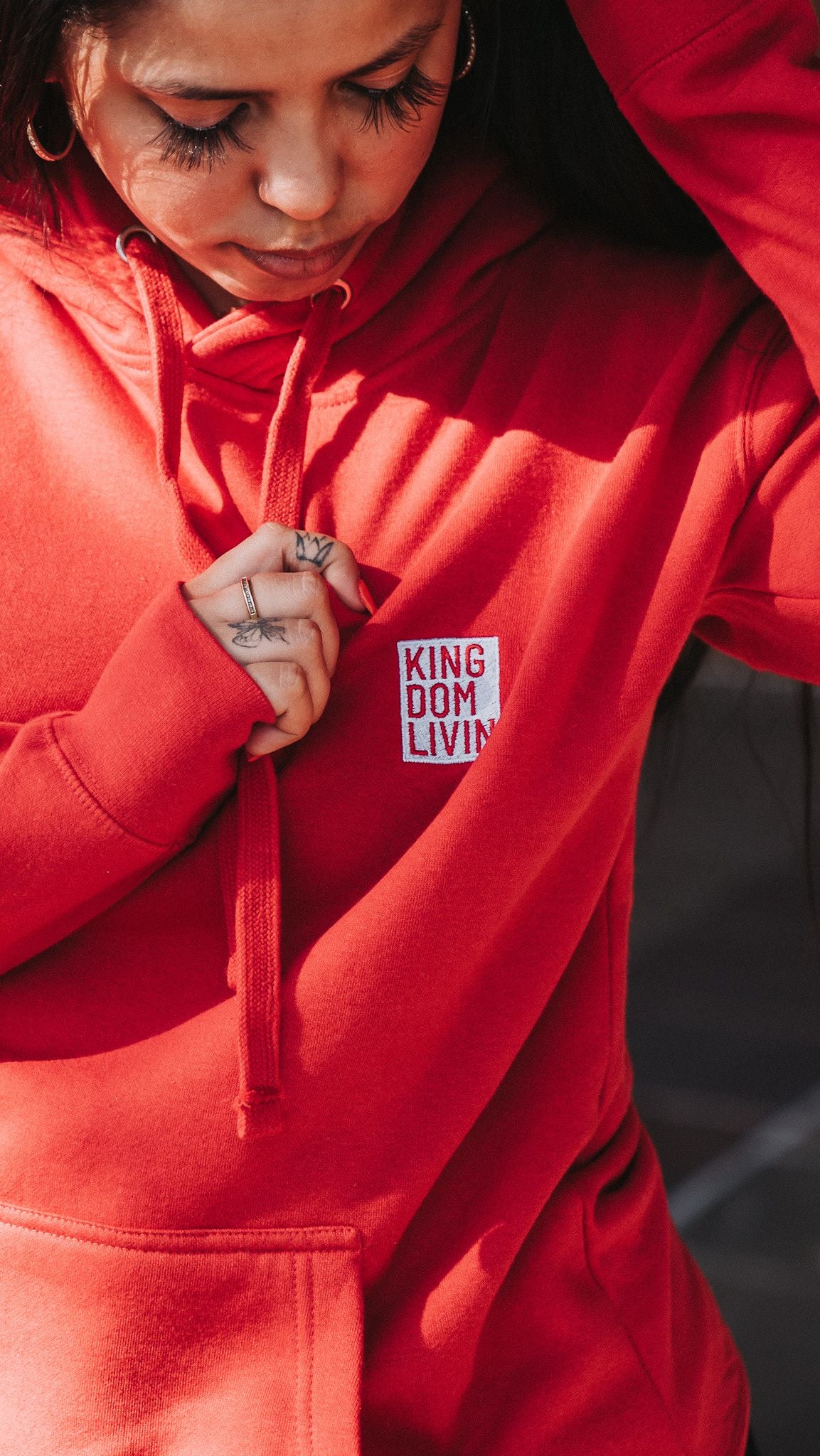 KDL Premium Pullover Hoodie (Red/White)