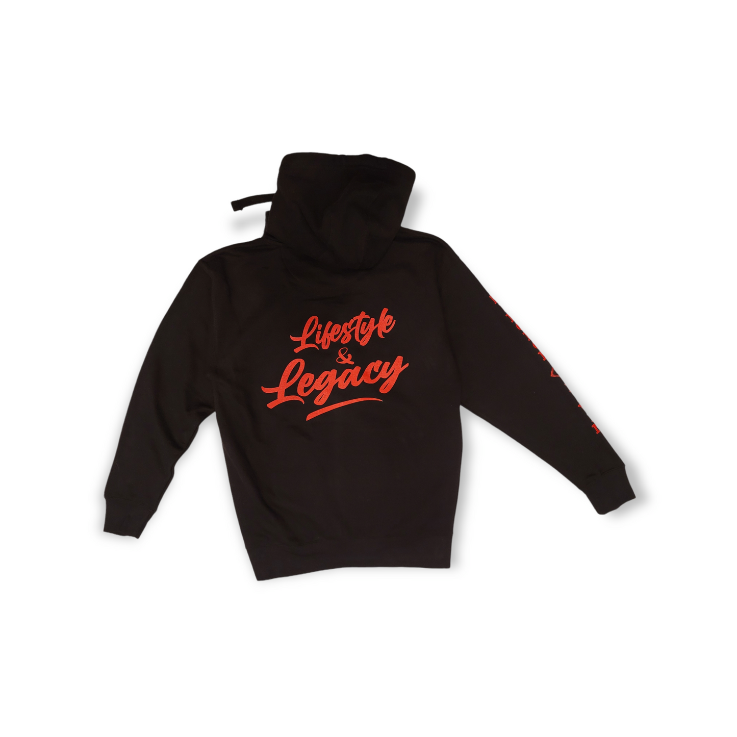 KDL Premium Pullover Hoodie (Black/White-Red)