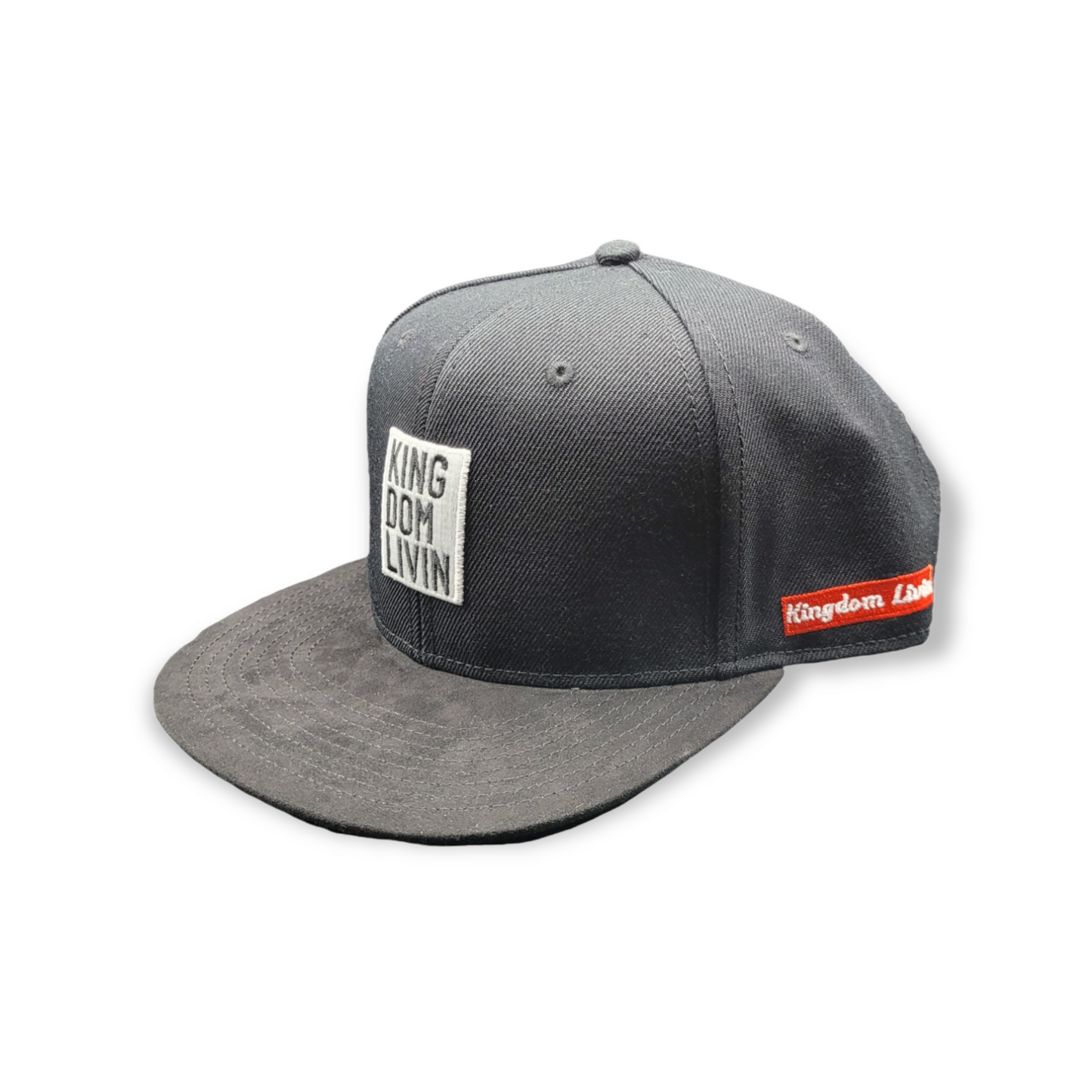 KDL "BOLD" Black Snap back Hat /swede