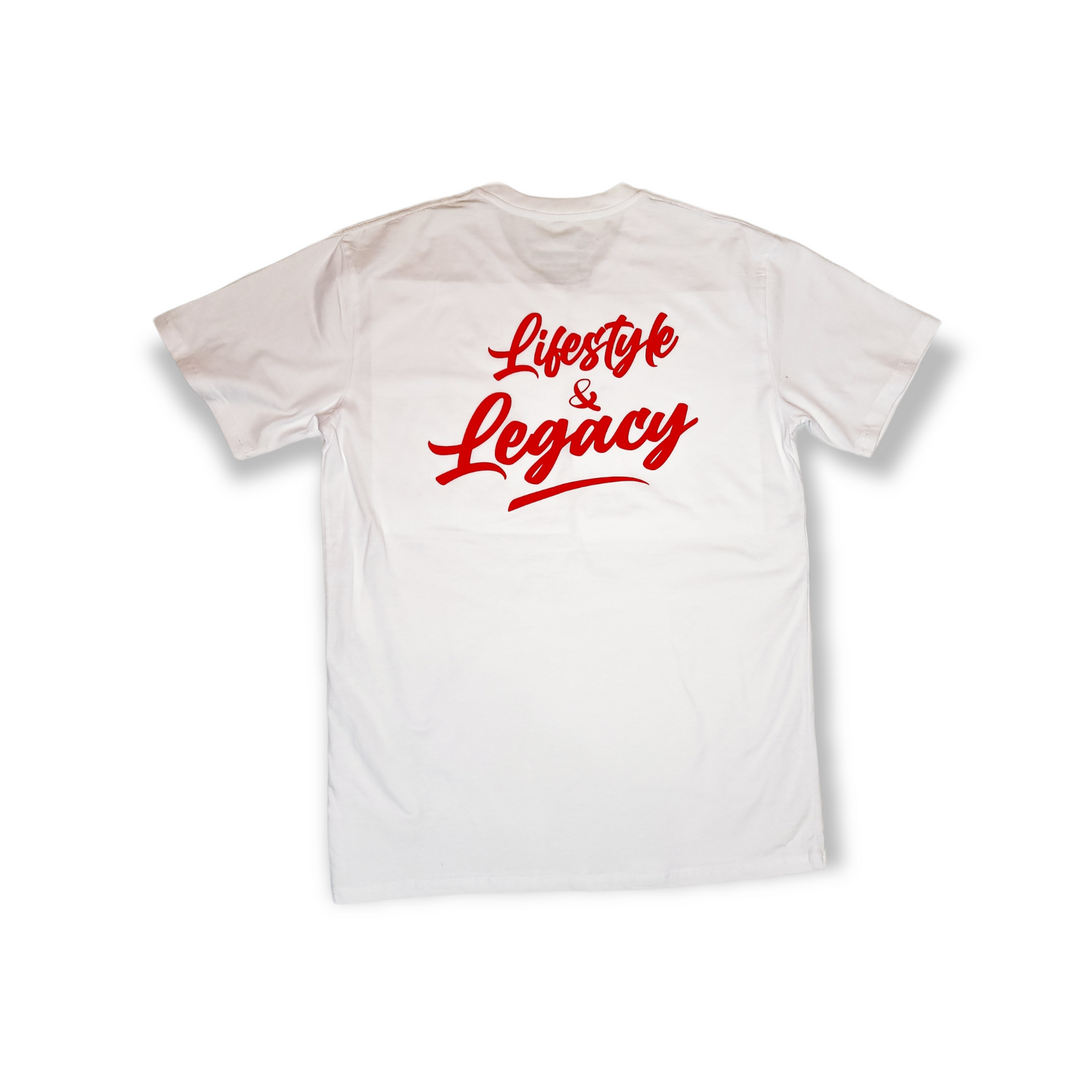 KDL White/Red short sleeve t shirt.